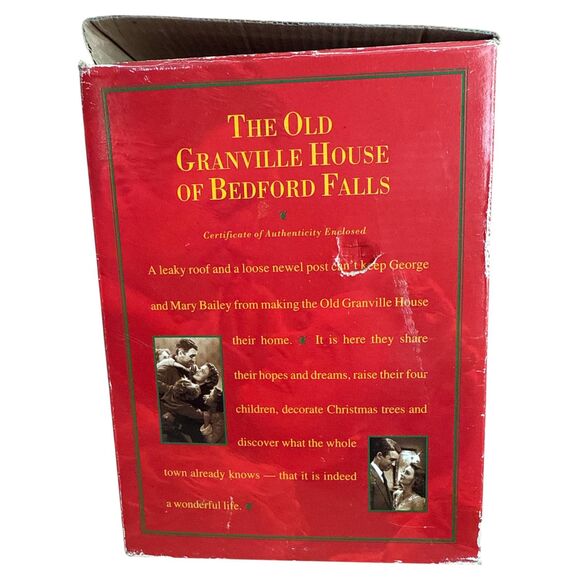 The Old Granville House of Bedford Falls | Illuminated Porcelain Building - Picture 11 of 11